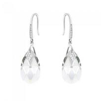 Sidabriniai auskarai moterims DiamondSky „Baroque III“ su Swarovski kristalais