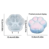 Katės letenos silikoninė forma žvakių forma kvapni DIY rankų darbo žvakių medžiaga dervos forma žvakių gamybos reikmenys 10cm