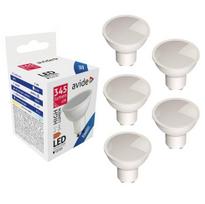 LED lemputė Avide, 4W GU10 6400K 5vnt