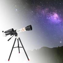 Teleskopas, 70 mm 300 mm astronominis refrakcinis teleskopas su trikoju gray