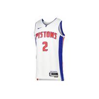 Nike logotipas raidės skaičiai megztinis krepšinio marškinėliai Pistons Cunningham 2 Unisex marškinėliai baltas DN2076-101 XL