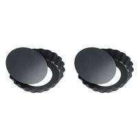 10 cm Mini pyrago bandelių keksiukų formelės Neprilimpančios pyrago keptuvės keptuvės formelės pyrago picos pyrago formelės, nuimamos apvalios apvalios kepimo formos