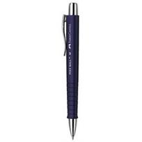Automatinis tušinukas Faber-Castell Poly Ball, 0.7mm, mėlynos spalvos, mėlynos spalvos korpusas