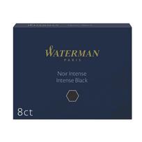 Rašalo kapsulės Waterman, ilgos, 8vnt, juodos