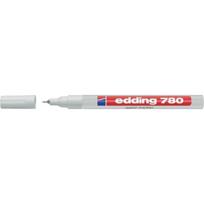 Žymeklis Edding 780 lako pagrindu, apvaliu galiuku, 0,8mm, baltos spalvos