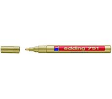 Žymeklis Edding 750 lako pagrindu, apvaliu galiuku, 2-4mm, auksinės spalvos