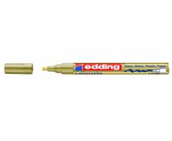 Kaligrafinis žymeklis Edding 753, lako pagrindu, kirstu galiuku, 1-2,5mm, auksinės spalvos