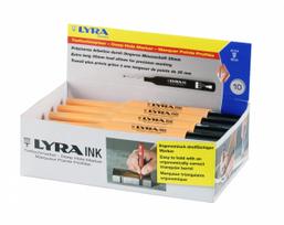 Permanentinis žymeklis Lyra Ink, statybinis, juodos spalvos