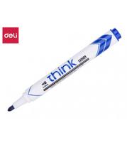 Žymeklis baltai lentai Deli U00130, mėlynas, apvalus galiukas 2 mm
