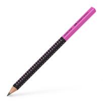 Grafitinis pieštukas Faber-Castell Jumbo Grip 2001 Two Tone, juodos / rožinės spalvos