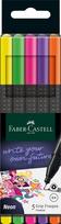 Rašiklis Faber-Castell FinePen, 0.4mm, 5 neoninių spalvų