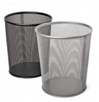 Šiukšliadėžė Forpus, 13l, metalinė, perforuota sidabro spalvos