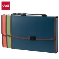 Dokumentų dėklas su rankena DELI A4 7 skyriai, įvairių spalvų