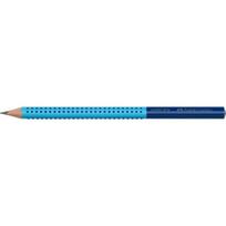 Grafitinis pieštukas Faber-Castell Jumbo Grip 2001 Two Tone, juodos / turkio spalvos
