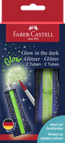 Blizgus gelis Faber-Castell 12ml, 2vnt, šviečiantis tamsoje