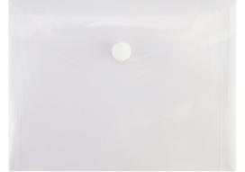 *Aplankas-vokas College, A6, 0,18mm, su spaustuku, plastikinis, skaidrus