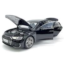 Inercinis metalinis automobilis Audi A6L Black, 1:24, su šviesa ir garsu, veikiantis su baterijomis, Juodas