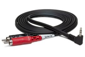Hosa - Nutrūkimo kabelis TRS R 3.5 - 2 x RCA 1.8m, Native