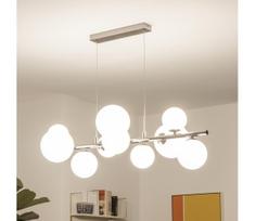 Brilagi - LED pakabinamas šviestuvas ant laido MILLA 10xG9/3W/230V juodas chromas/balta apdaila