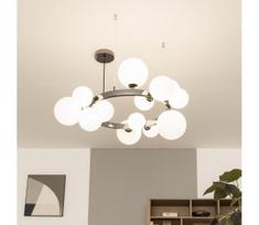 Brilagi - LED liustra ant laido MILLA 15xG9/3W/230V juodas chromas/balta