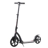 HOMCOM Vaikiškas paspirtukas su amortizacija, sulankstomas, reguliuojamo aukščio, nuo 14 metų, aliuminis, 92.5x37.5x87-101.5cm, Juoda