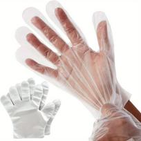 100/200vnt, Plastikinės Vienkartinės Pirštinės Maisto Ruošimui