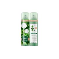 Klorane Purifying Dry Shampoo Nettle Dark Hair sausas šampūnas, 2 x 150 ml