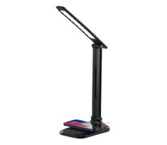 Immax 09106L - LED stalinė lempa su reguliuojamu ryškumu ir Qi belaidžiu įkrovimu LUMI LED/7W/230V juoda