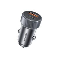 Automobilinis įkroviklis Awei C-857 33W USB-C/USB-A juodas