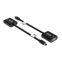 Club 3D aktyvus Mini DisplayPort į VGA adapteris, iki 1920 × 1200, juodas