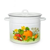 Emaliuotas puodas su dangčiu, 12 l.