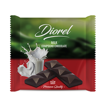 Pieninis šokoladas DIOREL, 40 g