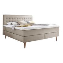 Smėlio spalvos spyruoklinė lova 180x200 cm Massello – Meise Möbel