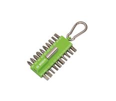 Bosch sukimo antgalių rinkinys su karabinu žalios spalvos, 1 vnt.