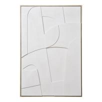 Reljefinis paveikslas | 60 x 90 x 3 cm | Balta