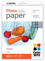 ColorWay Matte Photo Paper, 50 sheets, 10x15, 190 g/m² 166644