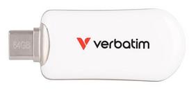 Verbatim Plectra USB-C Flash Drive White 64GB