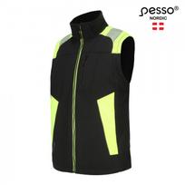 Softshell liemenė Vesta, 310 g/m², PESSO, VESTA-L, juoda/geltona, L