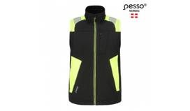 Softshell liemenė Vesta, 310 g/m², PESSO, VESTA-M, juoda/geltona, M