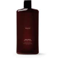 PREVIA Man Wash Energising Cleanser Vyrų šampūnas, dušo želė ir skutimosi priemonė 1000 ml