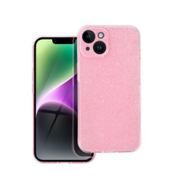 AIŠKUS DĖKLAS 2 mm BLINK IPHONE 15 rožinis