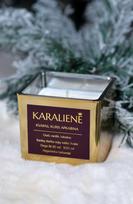 Rankų darbo sojų vaško žvakė „Karalienė“, 300 ml