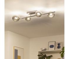 Brilagi - LED prie lubų montuojama liustra MILLA 4xG9/3W/230V juodas chromas/dūminis stiklas