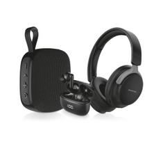 Aligator AUC001 - AUDIO KOMBO 3 viename: uždedamos ausinės, į ausis skirtos ausinės ir garsiakalbis