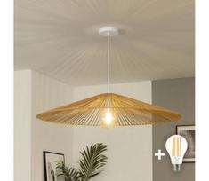 Brilagi - pakabinamas LED šviestuvas ant laido CERIA BOHO 1xE27/40W/230V, skersmuo 90 cm, rudos spalvos