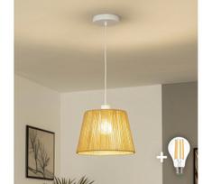 Brilagi - LED pakabinamas šviestuvas ant laido CERIA BOHO 1xE27/40W/230V skersmuo 28 cm rudas