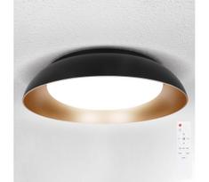 Brilagi-LED Dimeriuojamas šviestuvas ALVA LED, 48 W, 230 V, 3000–6500 K, skersmuo 51 cm, juodas, su nuotoliniu pultu