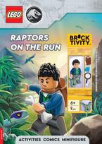 LEGO® Jurassic World™: Raptors on the Run Activity Book (with Kenji minifigure, baby raptor and accessories)