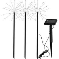 Lauko šviestuvai LED įstatomi į žemę 3 vnt. saulės baterijos (aukštis 40 cm) Firework – Star Trading