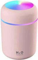 Aromaterapijai skirtas difuzorius 300 ml – su naktine lempute – rožinis